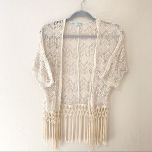 Maurices ivory embroidery short jacket